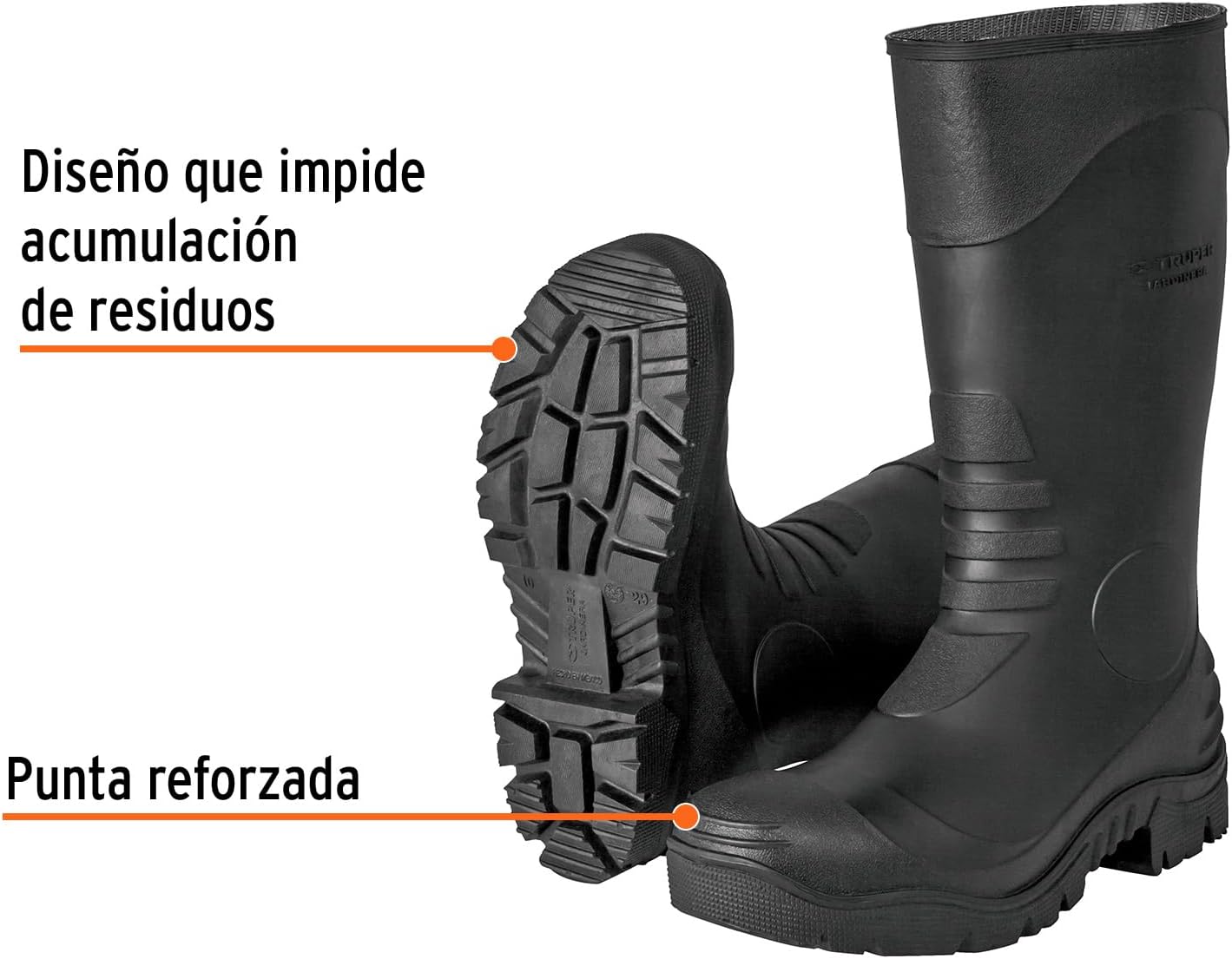 Venta de Botas jardineras, suela antiderrapante, # 28, Paquete con 1 par, Truper BOT-28J