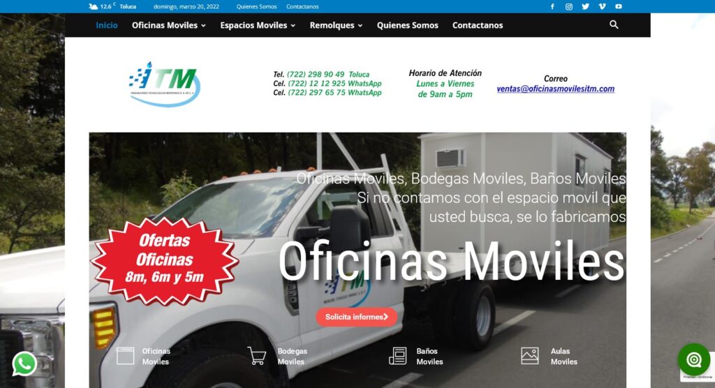Oficinas Móviles y Remolques ITM
